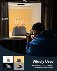 20" x 20" Large Portable Professional Dimmable Photo Studio Light Tent kit with 216 LED Lights