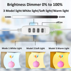 9 inch Mini Photo Light Box with 3 Mode Lights and 6 Color Backdrops