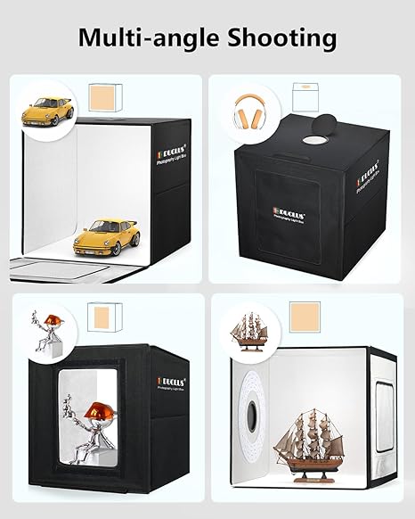 led shooting tent kit 20" x 20" Large Portable Professional Dimmable Photo Studio Light Tent – DUCLUS